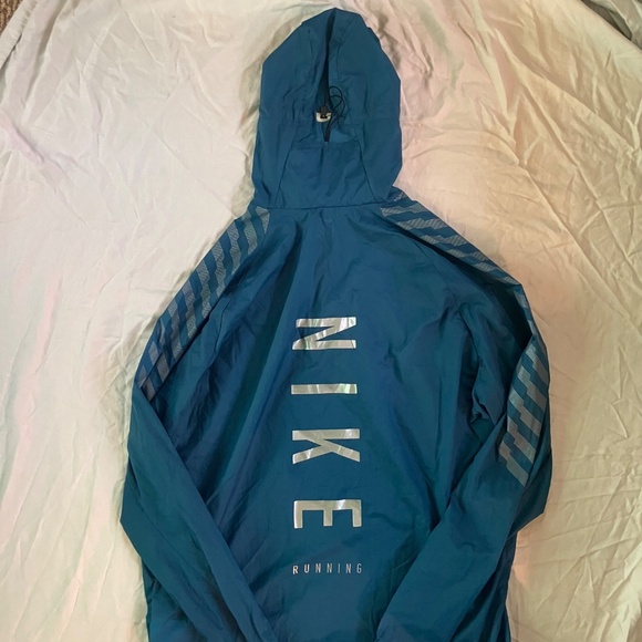 XL Nike Running Blue Quarter Zip Windbreaker - Picture 5 of 6